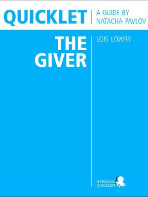cover image of Quicklet on Lois Lowry's The Giver